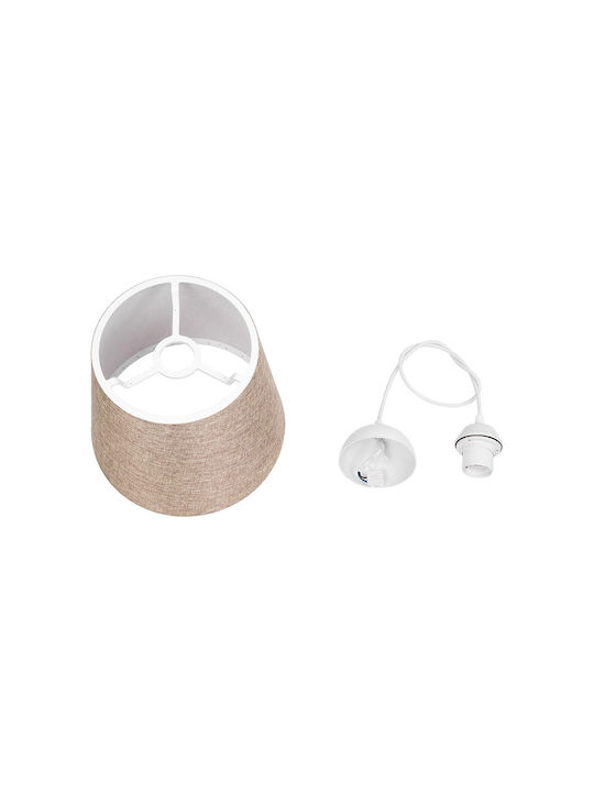 GloboStar Coney Pendant Light Brown with Socket E27 26x26x93cm