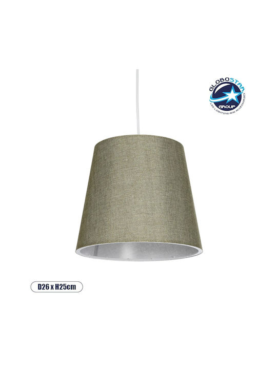 GloboStar Coney Κρεμαστό Φωτιστικό Πράσινο με Ντουί E27 26x26x93εκ.