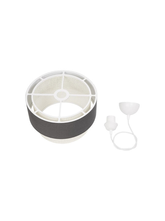 GloboStar Sissie Pendant Light Gray with Socket E27 30x30x93cm