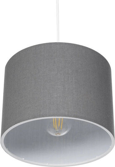 GloboStar Blaze Pendant Light Gray with Socket E27 22x22x90cm