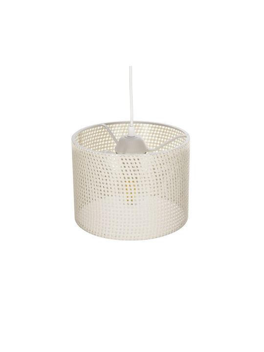 GloboStar Clairie Pendant Light White with Socket E27 22x22x93cm