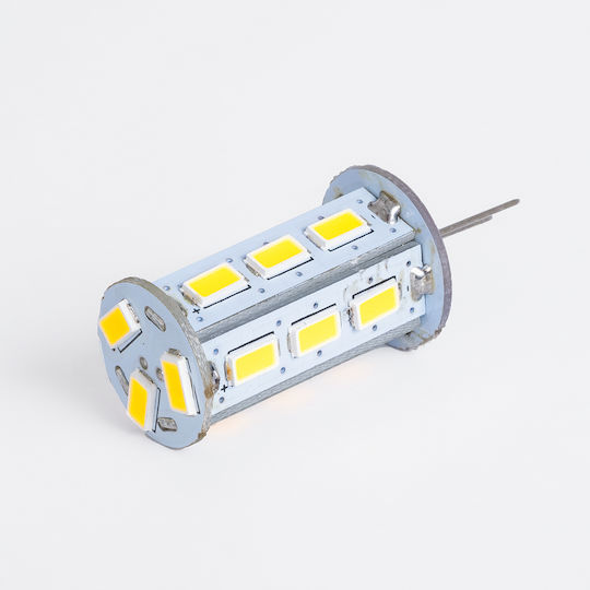 GloboStar LED-Lampe 5W für Fassung G4 Kühles Weiß 600lm Dimmbar