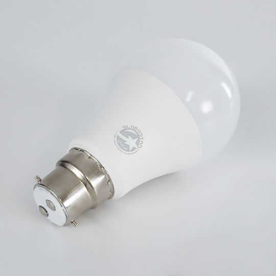 GloboStar Λάμπα LED 10W 110mm για Ντουί B22 και Σχήμα A60 Ψυχρό Λευκό 1000lm Dimmable