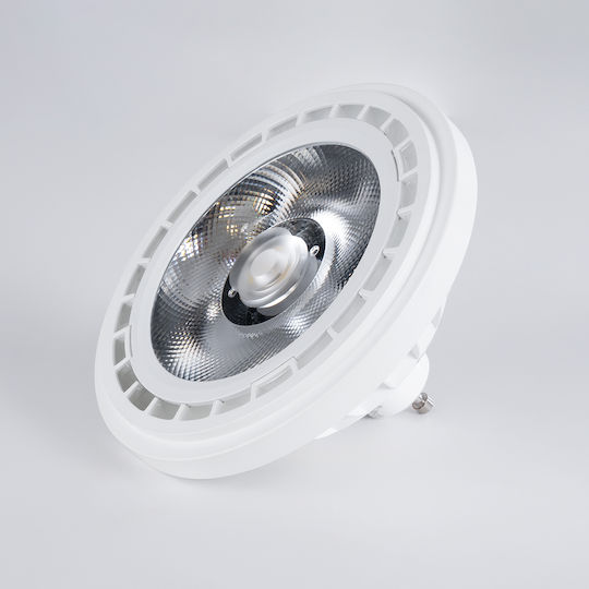 GloboStar LED крушка 15W 70mm за фасунга GU10 и форма AR111 Хладно бяло 1500лм Димируем