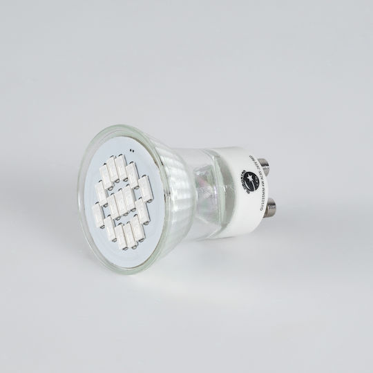 GloboStar Bec LED 4W 160mm pentru Soclu GU10 și Formă MR11 Roșu 300lm