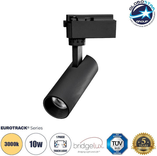 GloboStar Monos LED Alb Cald Spot în Culoare Negru