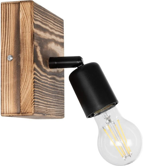 GloboStar Single Spot with Socket E27 in Black Color