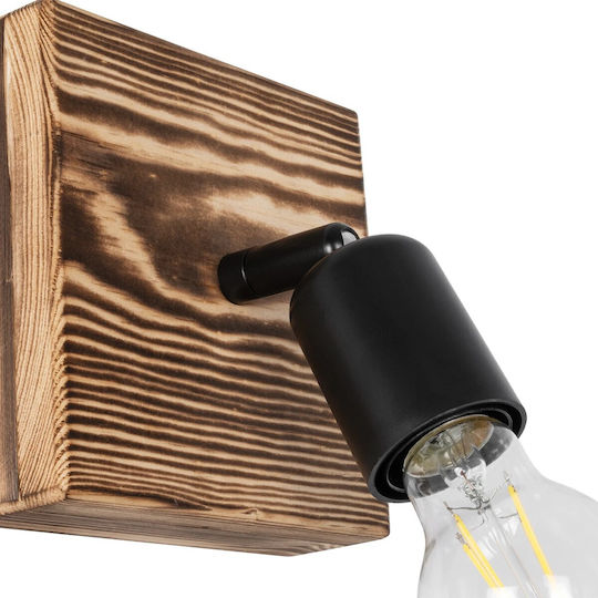 GloboStar Single Spot with Socket E27 in Black Color