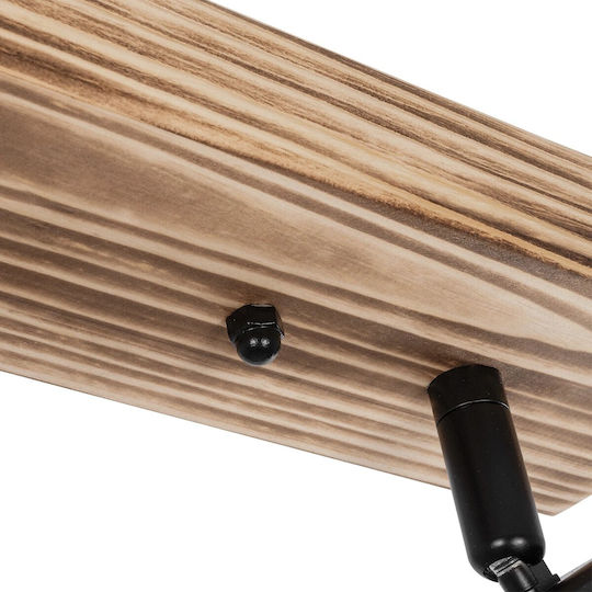 GloboStar Triplu Spot cu Soclu E27 în Culoare Negru
