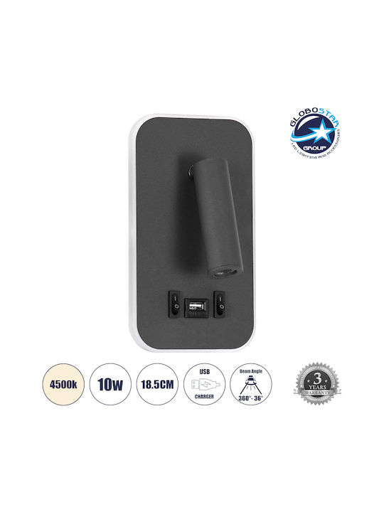 GloboStar Lady-o Monos LED Alb Natural Spot în Culoare Gri