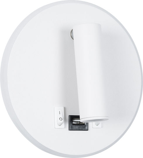 GloboStar Lady-R Modern Lumină de Perete cu LED Integrat și Lumină Alb Natural 15x7cm