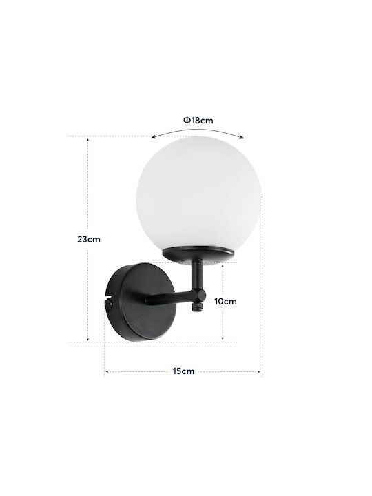 GloboStar Dalph Vintage Φωτιστικό Τοίχου με Ντουί E27 Χρυσό 15x18x24.5εκ.