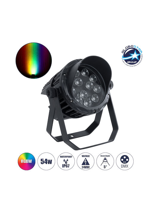 GloboStar Floodkara Lampă De Podea Pentru Exterior Mașină De Spălat Pe Perete 54W RGBW IP67 Gri
