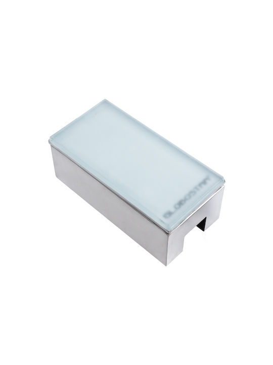 GloboStar Σποτ Δαπέδου LED 4W με Φυσικό Λευκό Φως IP68 Γκρι