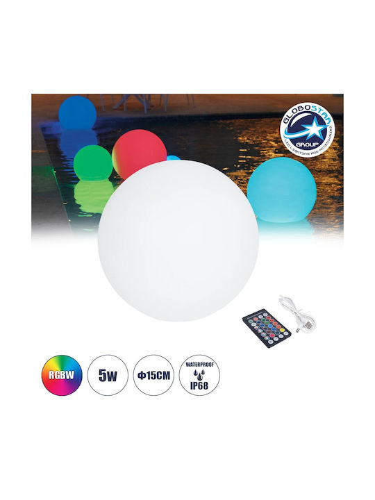 GloboStar GloboStar Außenstehlampe LED Außenbereich 5W RGBW IP68