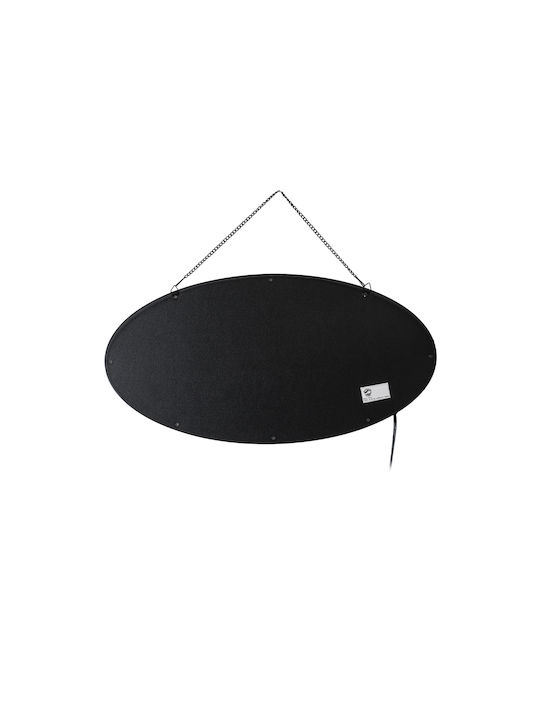 Globostar 75687 Φωτιστικό Ταμπέλα Led Οβάλ Σήμανσης Coffee Πρίζα Ac 230v Μ48 X Π1.8 X Υ24.5cm