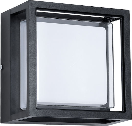 GloboStar Majestic Επιτοίχια Εξωτερική Πλαφονιέρα LED IP65 10W με Φυσικό Λευκό Φως 17x17x9εκ.
