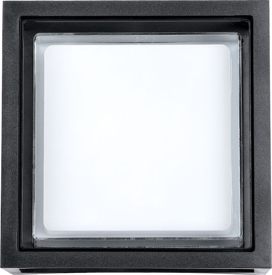 GloboStar Majestic Επιτοίχια Εξωτερική Πλαφονιέρα LED IP65 10W με Φυσικό Λευκό Φως 17x17x9εκ.