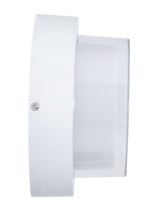 GloboStar Nexus Επιτοίχια Εξωτερική Πλαφονιέρα LED IP65 10W με Φυσικό Λευκό Φως 17x17x9εκ.