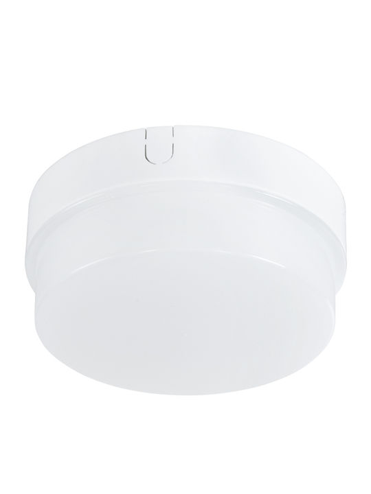 GloboStar Revano Επιτοίχια Εξωτερική Πλαφονιέρα LED IP54 12W με Θερμό Λευκό Φως