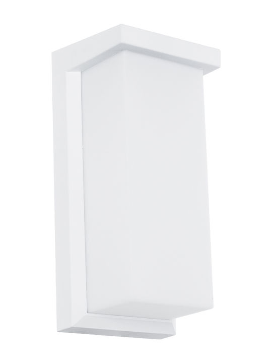 GloboStar Loft Wall-Mounted Outdoor LED Ceiling Lamp IP65 18W with Natural White Light 24.5x11x9.5cm