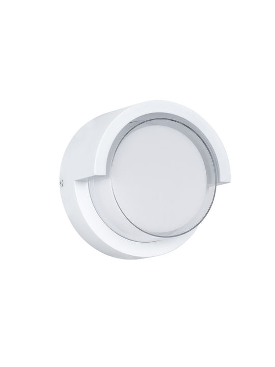 GloboStar Apex Стенна Външна Таванна Лампа LED IP65 10W с Естествено Бяло Светлина 17x17x9см