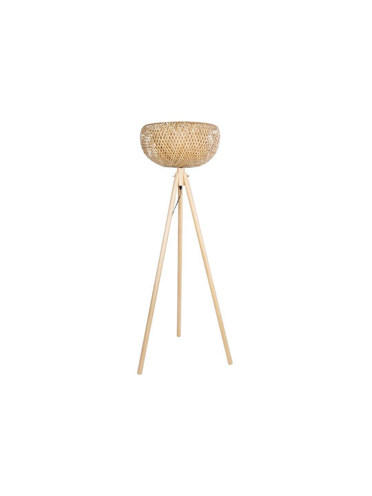 GloboStar Poppy Stehleuchte H143xB58cm. mit Fassung für Lampe E27 Beige
