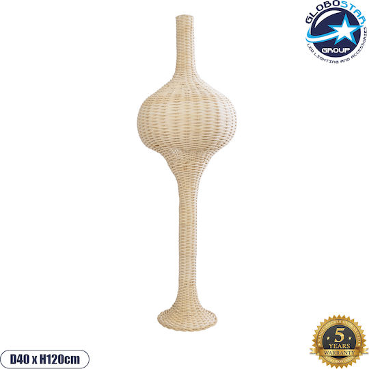GloboStar Aladdin Lampa de podea Î120xL40cm. cu Soclu pentru Bec E27 Bej