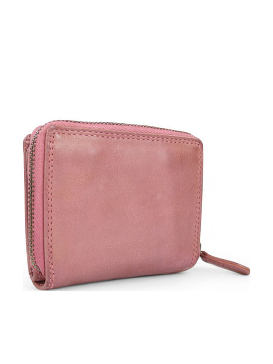 Small Leather Women's Wallet Pink