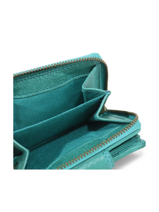 Small Leather Women's Wallet Classic Turquoise
