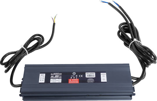 GloboStar Adjustable Dimmable LED Power Supply Waterproof IP68 Power 400W with Output Voltage 24V