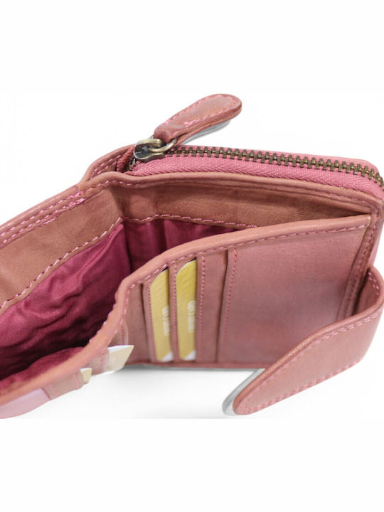 Small Leather Women's Wallet Pink