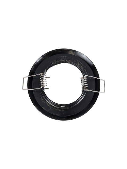 GloboStar Delta Кръгла Металик Рамка за Спот GU5.3 Бронзов 8.3x8.3см. 1бр