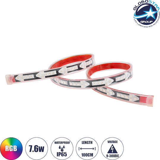 GloboStar Αδιάβροχη Ταινία LED 24V RGB Φως 1m Τύπου SMD5050