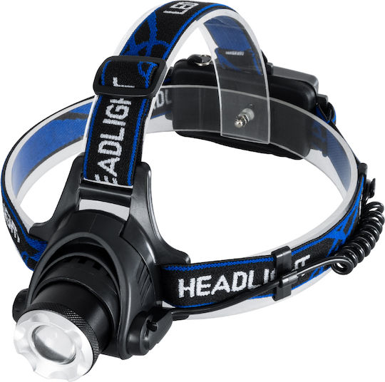 GloboStar Rechargeable Headlamp LED IP44 with Maximum Brightness 1800lm XML2-T6 100pcs Black