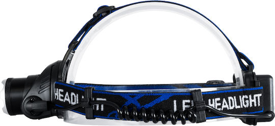 GloboStar Rechargeable Headlamp LED IP44 with Maximum Brightness 1800lm XML2-T6 100pcs Black