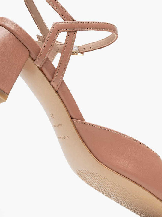 Leder Sandalen Beige