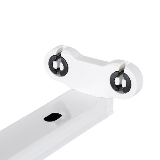 GloboStar Lighting Batten TUBATO Single-Ended with 2 Slots for LED Lamps T8 150cm