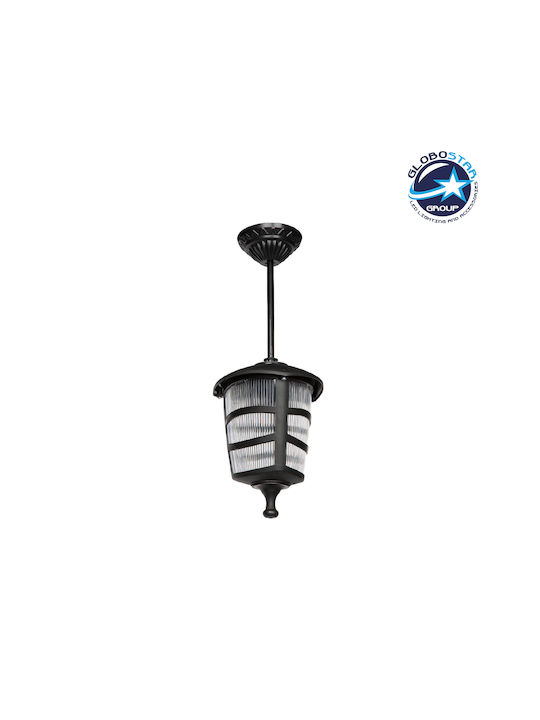 GloboStar Outdoor Hanging Ceiling Light E27 in Black Color 203-0204