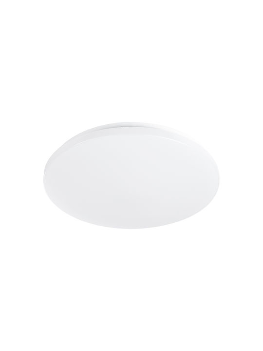 GloboStar Outdoor Ceiling Flush Mount with Integrated LED in White Color 61010