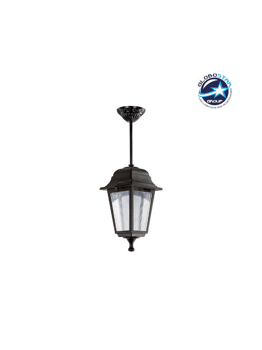 GloboStar Solme Outdoor Hanging Ceiling Light E27 in Black Color 203-0209