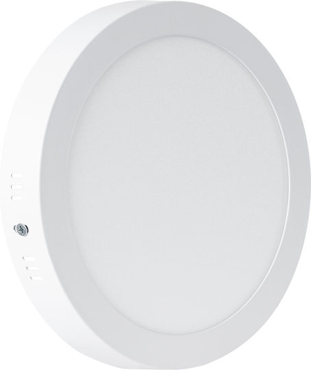 GloboStar Rund Draußen LED Panel 20W mit Kaltweiß Licht 6000K