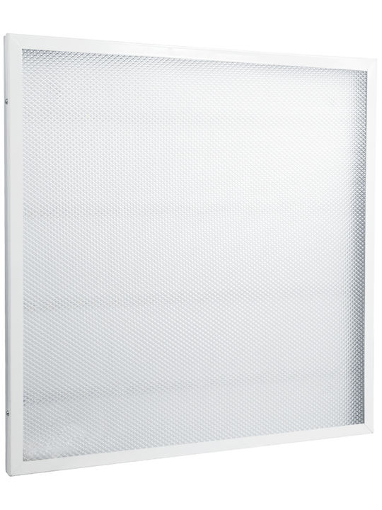 GloboStar Τετράγωνο Χωνευτό LED Panel 44W με Θερμό Λευκό Φως 2700K 60x60εκ.