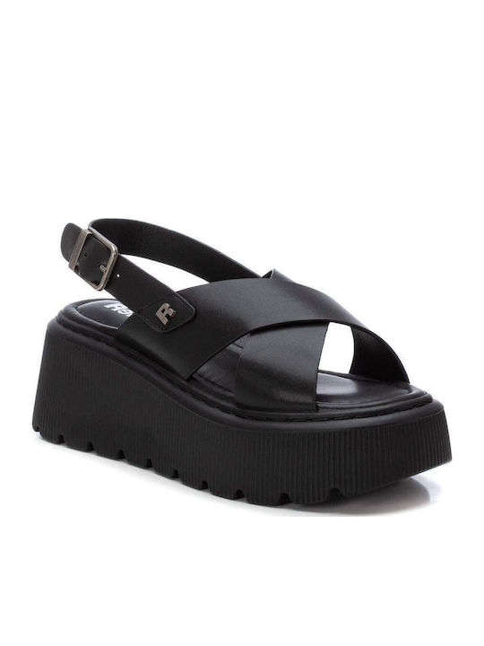 Γυναικεία Σανδάλια Flatforms Μαύρα