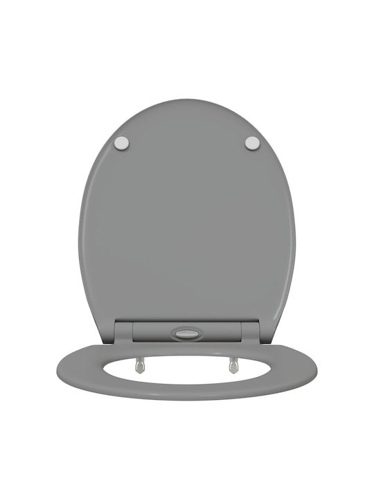 vidaXL Toilettenbrille Soft-Close Kunststoff Gray