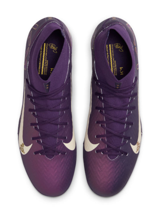 Nike Mercurial Superfly 10 Academy Kylian Mbappé Футболни Обувки с Гумена Подметка Син