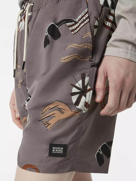 Scotch & Soda Herren-Badeshorts Vuur Island Stripe