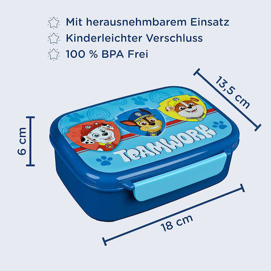 Undercover Пластмасово детско контейнерче за храна Paw Patrol Многоцветен x x 6cm