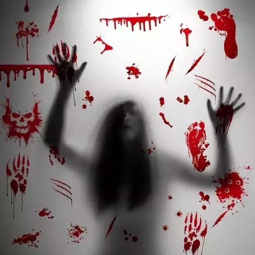 Abțibilduri de Fereastră pentru Halloween Înfricoșătoare 9 Foi