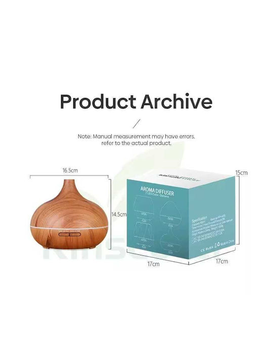 Aroma Diffuser Aroma Vulcano Gray Wood 550ml
